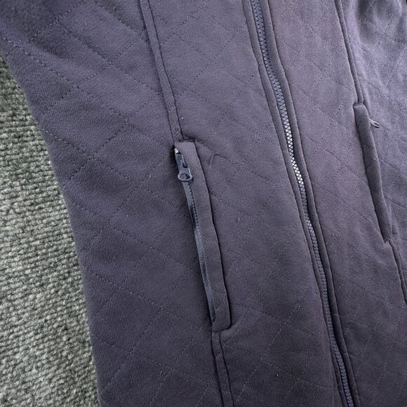 The North Face Purple Fuzzy Fleece Lined Jacket Small Full Zip Long W/ Pockets - Picture 12 of 16
